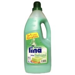 LINA DETERGENTE LIQUIDO TRADICIONAL 3+1L.