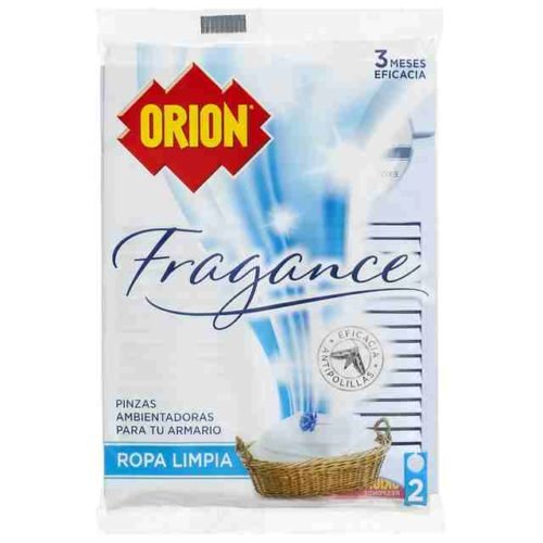 ORION PINZA FRAGANCE PERFUME ROPA LIMPIA 2UD