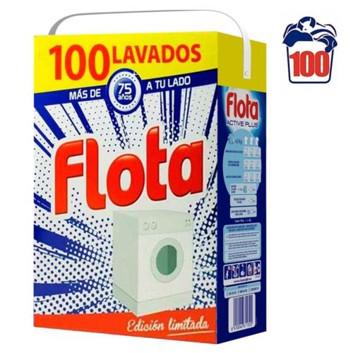 FLOTA DETERGENTE POLVO 100 LAVADOS